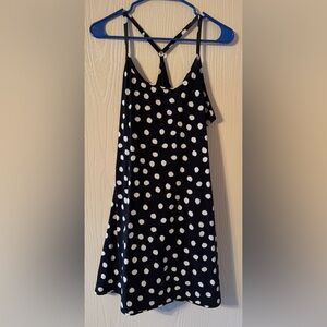Outdoor Voices Black Top with White Dots